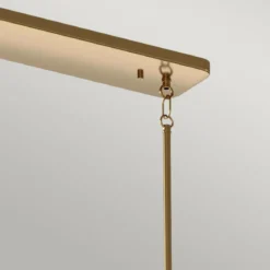Elstead Lighting Kimrose Kronleuchter linear 10-Light Messing gebürstet Klarglas E14