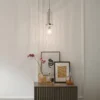 Elstead Lighting Kimrose Pendelleuchte 1-Light Nickel poliert Klarglas E27