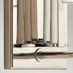 Elstead Lighting Kimrose Wandleuchte 1-Light Nickel poliert Klarglas E14