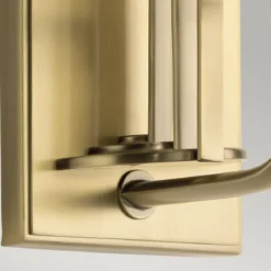 Elstead Lighting Kimrose Wandleuchte 1-Light Messing gebürstet Klarglas E14