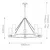 Elstead Lighting Kristy Kronleuchter 5-flammig Antik Gold Opalglas