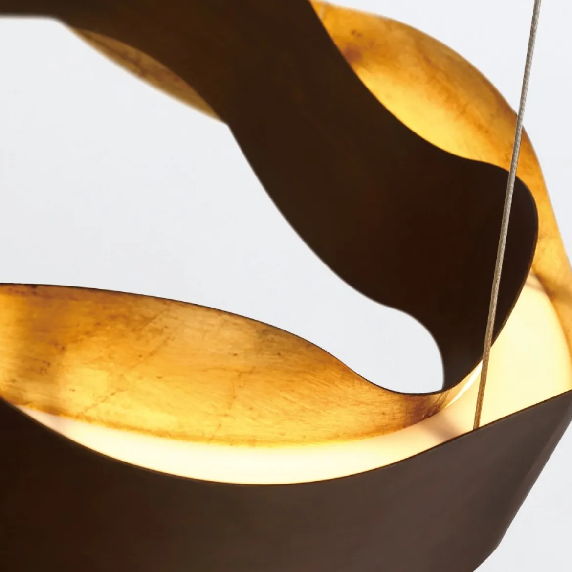 Elstead Lighting Kronleuchter VAUGHAN 610mm Bronze und Gold 3000K