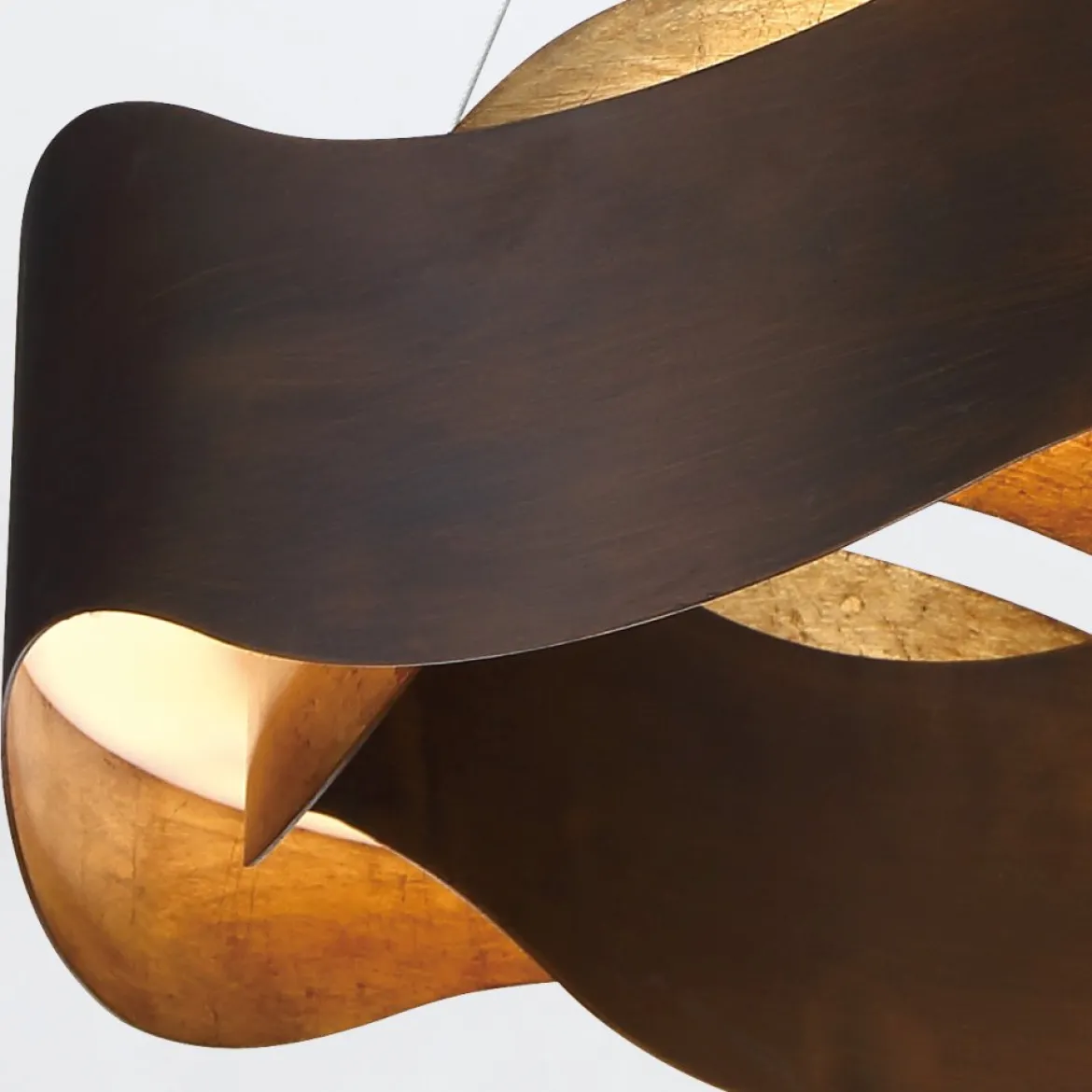 Elstead Lighting Kronleuchter VAUGHAN 610mm Bronze und Gold 3000K