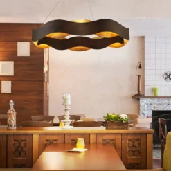 Elstead Lighting Kronleuchter VAUGHAN 850mm Bronze und Gold 3000K