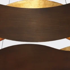 Elstead Lighting Kronleuchter VAUGHAN 850mm Bronze und Gold 3000K