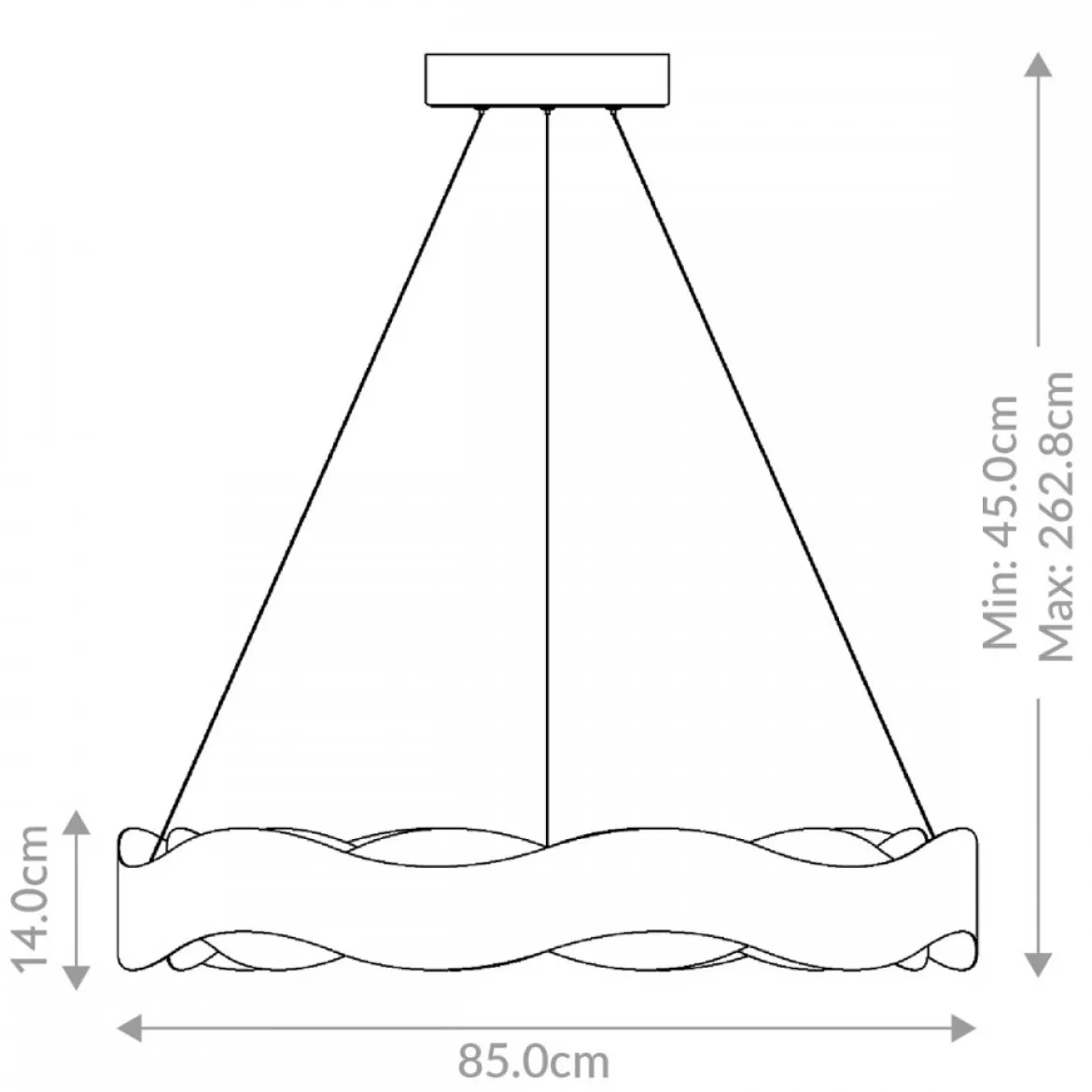 Elstead Lighting Kronleuchter VAUGHAN 850mm Bronze und Gold 3000K