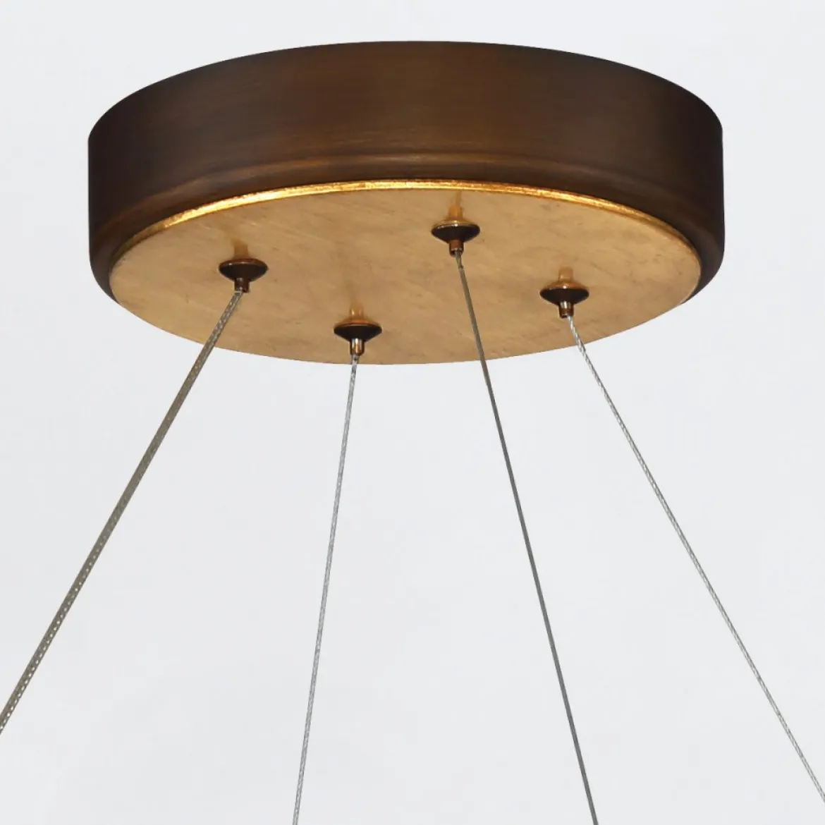 Elstead Lighting Kronleuchter VAUGHAN 850mm Bronze und Gold 3000K