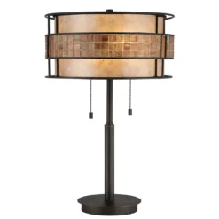 Elstead Lighting Laguna 2-Light Tischleuchte Kupfer 64cm E27