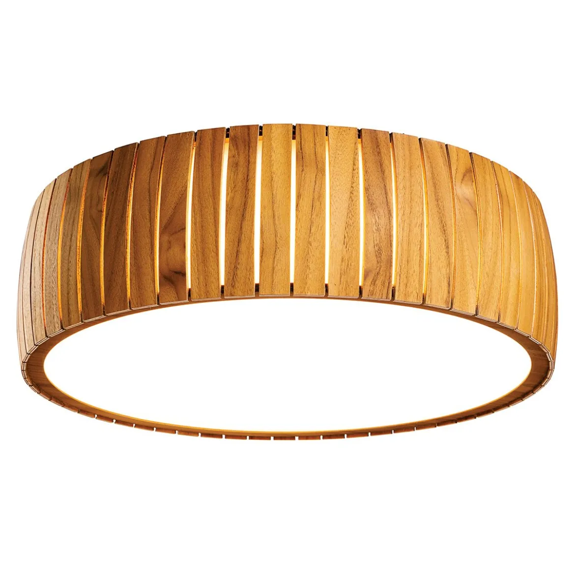 Elstead Lighting LED Deckenleuchte Teakfunier 50cm 3000K