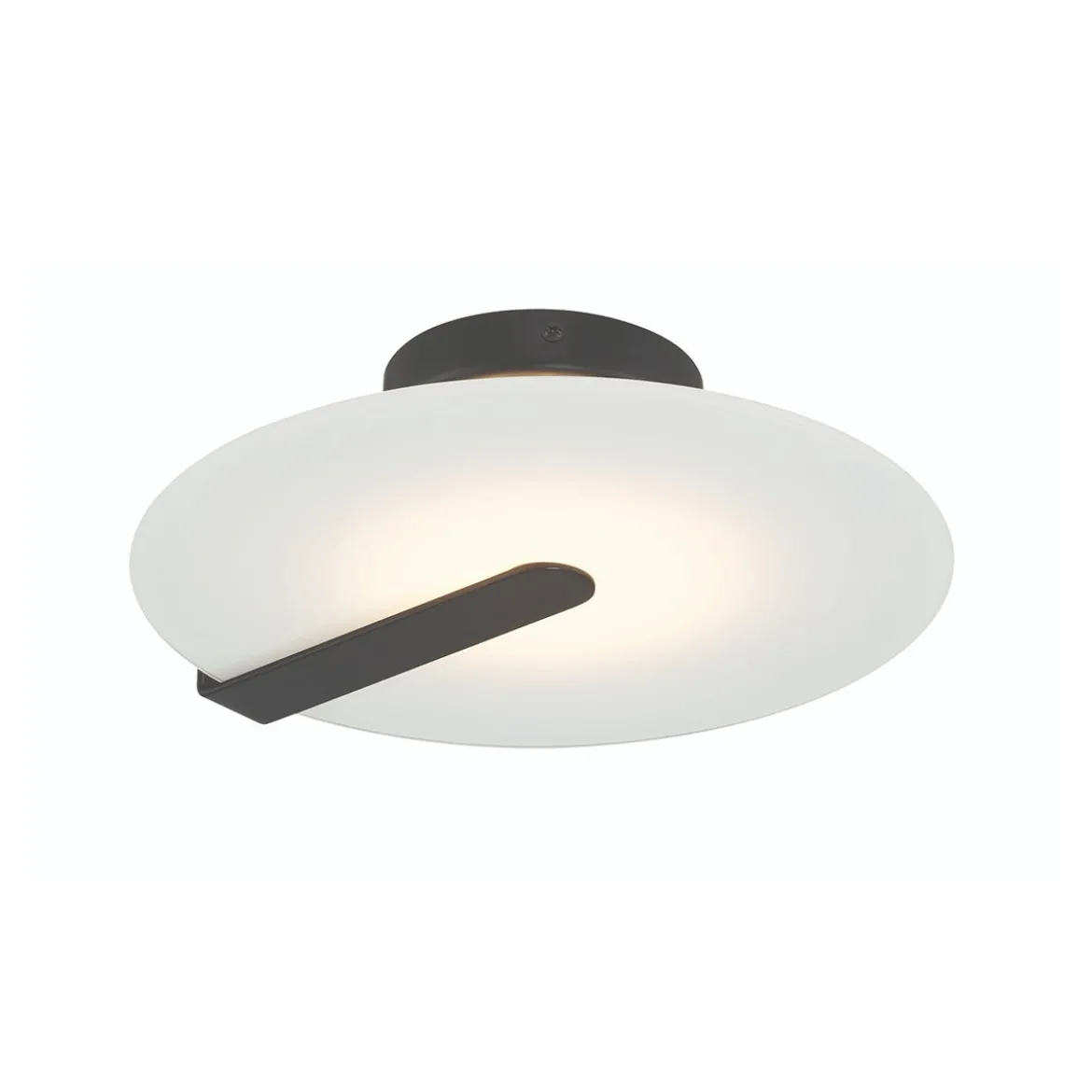 Elstead Lighting LED Decken- und Wandleuchte Nuvola 31cm Mattschwarz 3000K
