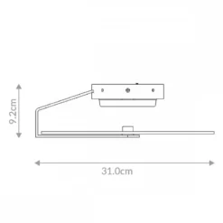 Elstead Lighting LED Decken- und Wandleuchte Nuvola 31cm Mattschwarz 3000K