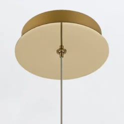 Elstead Lighting LED Pendelleuchte Atomo 1-flammig Gold gebürstet 3000K