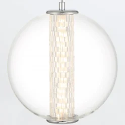 Elstead Lighting LED Pendelleuchte Atomo 1-flammig chrom poliert 3000K
