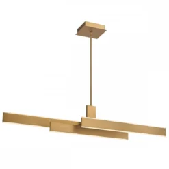 Elstead Lighting LED Pendelleuchte Cameno linear Gold 3000K