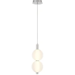 Elstead Lighting LED Pendelleuchte Palmas 2-flammig 3000K Poliertes Nickel