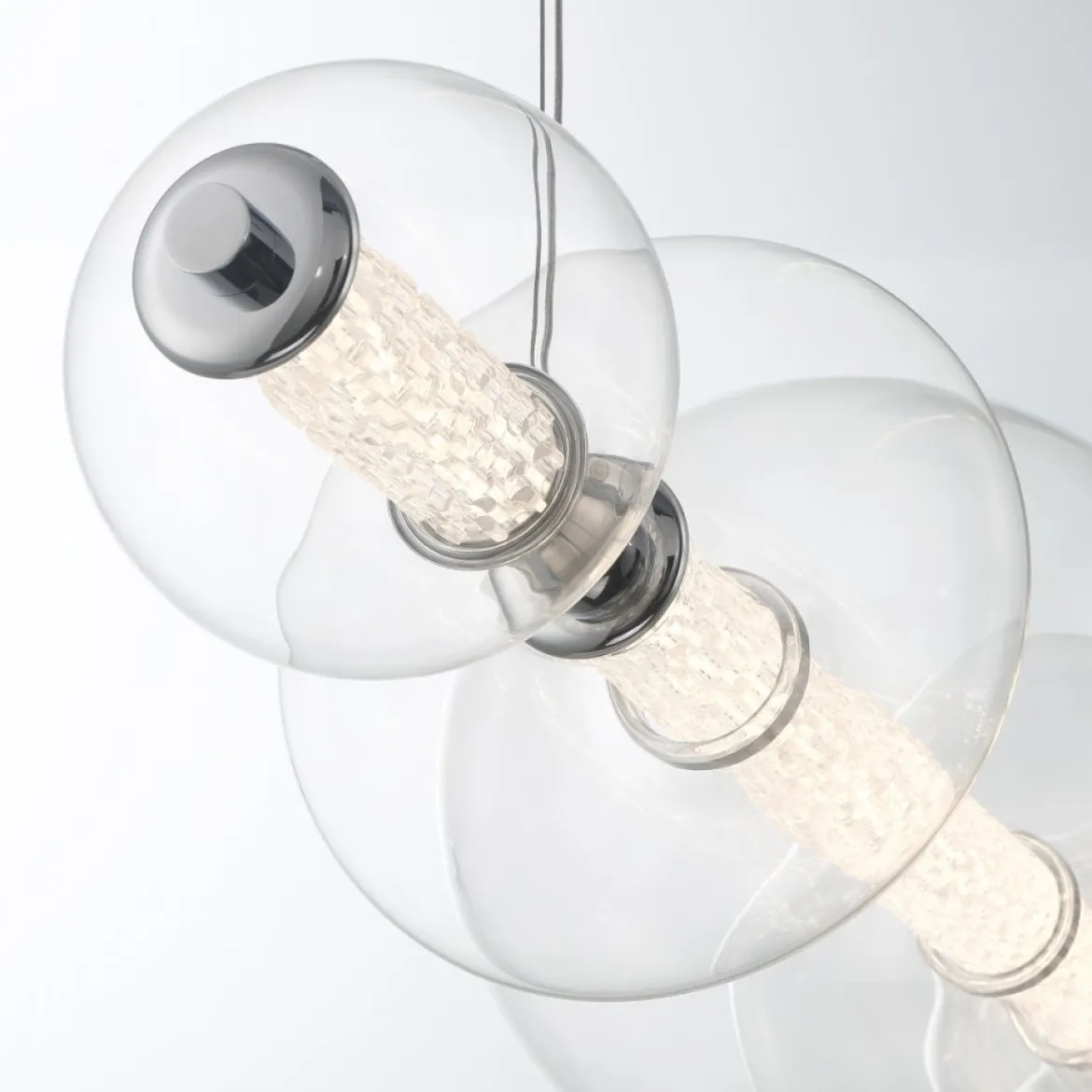 Elstead Lighting LED Pendelleuchte Atomo 7-flammig Chrom poliert 3000K