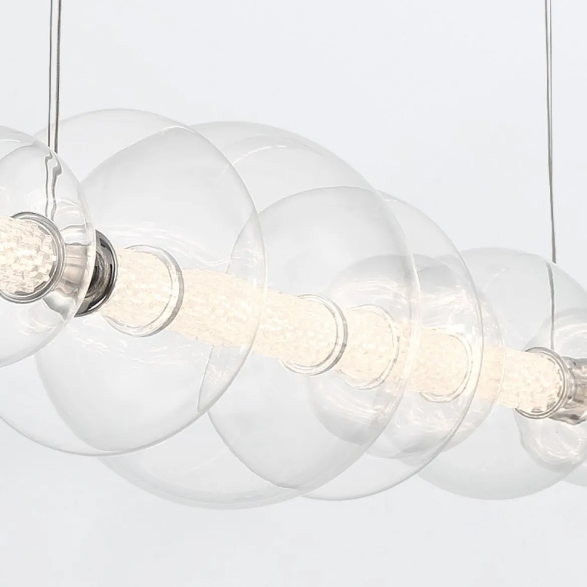 Elstead Lighting LED Pendelleuchte Atomo 7-flammig Chrom poliert 3000K