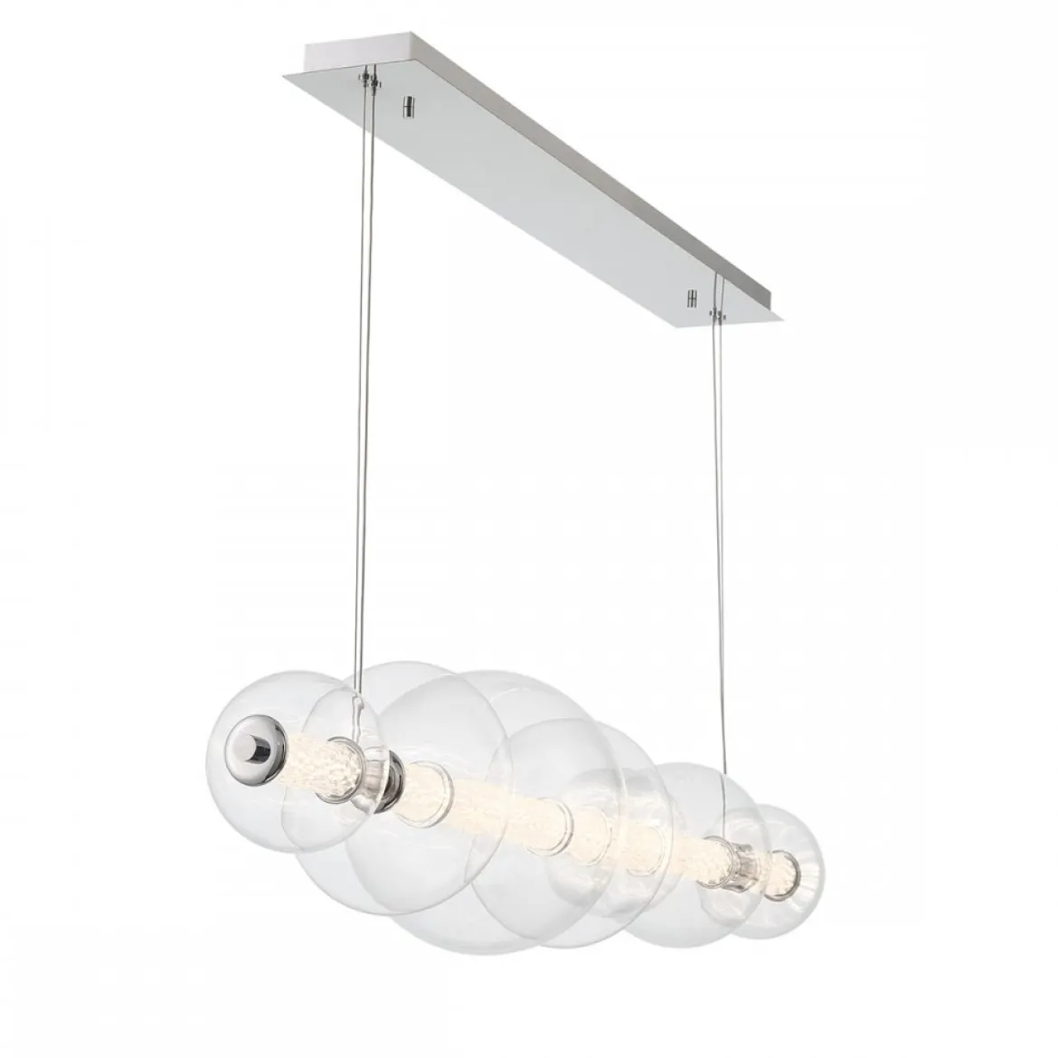 Elstead Lighting LED Pendelleuchte Atomo 7-flammig Chrom poliert 3000K