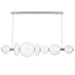 Elstead Lighting LED Pendelleuchte Atomo 7-flammig Chrom poliert 3000K
