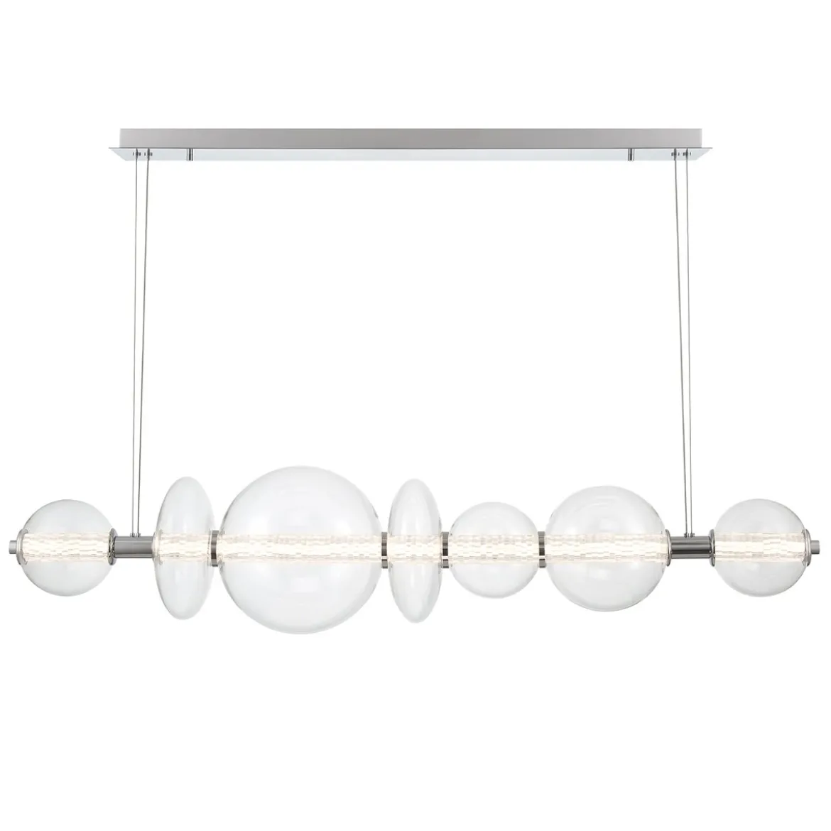 Elstead Lighting LED Pendelleuchte Atomo 7-flammig Chrom poliert 3000K