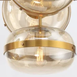 Elstead Lighting LED Pendelleuchte 10-flammig Nottingham Antikmessing
