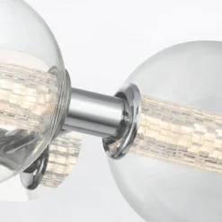Elstead Lighting LED Wandleuchte Atomo 3-flammig Chrom poliert 3000K