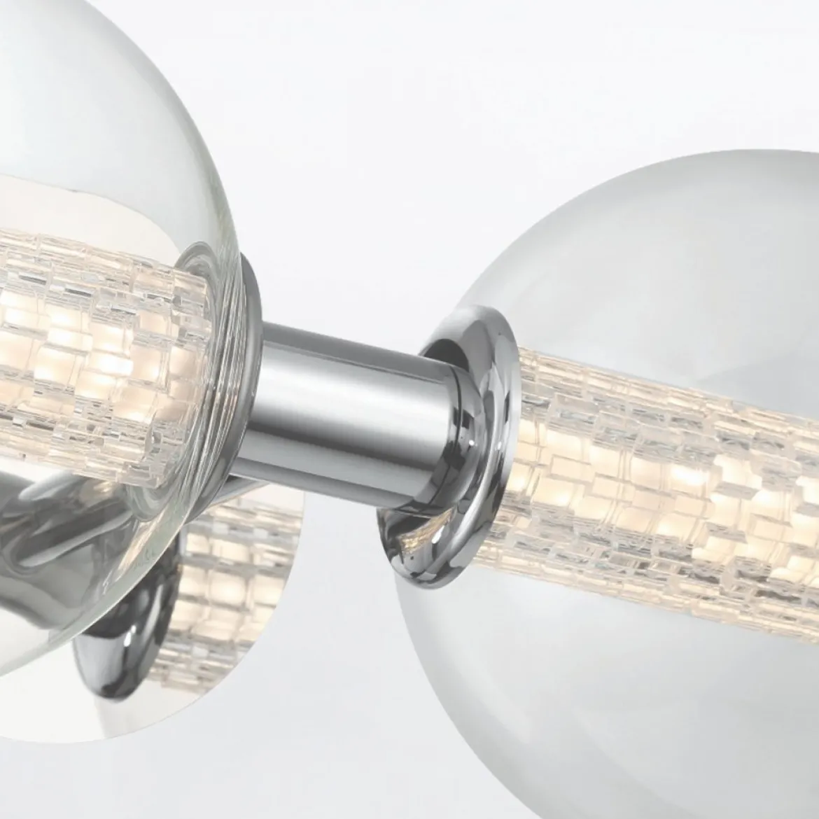 Elstead Lighting LED Wandleuchte Atomo 3-flammig Chrom poliert 3000K