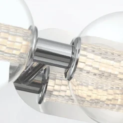 Elstead Lighting LED Wandleuchte Atomo 3-flammig Chrom poliert 3000K