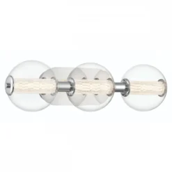 Elstead Lighting LED Wandleuchte Atomo 3-flammig Chrom poliert 3000K