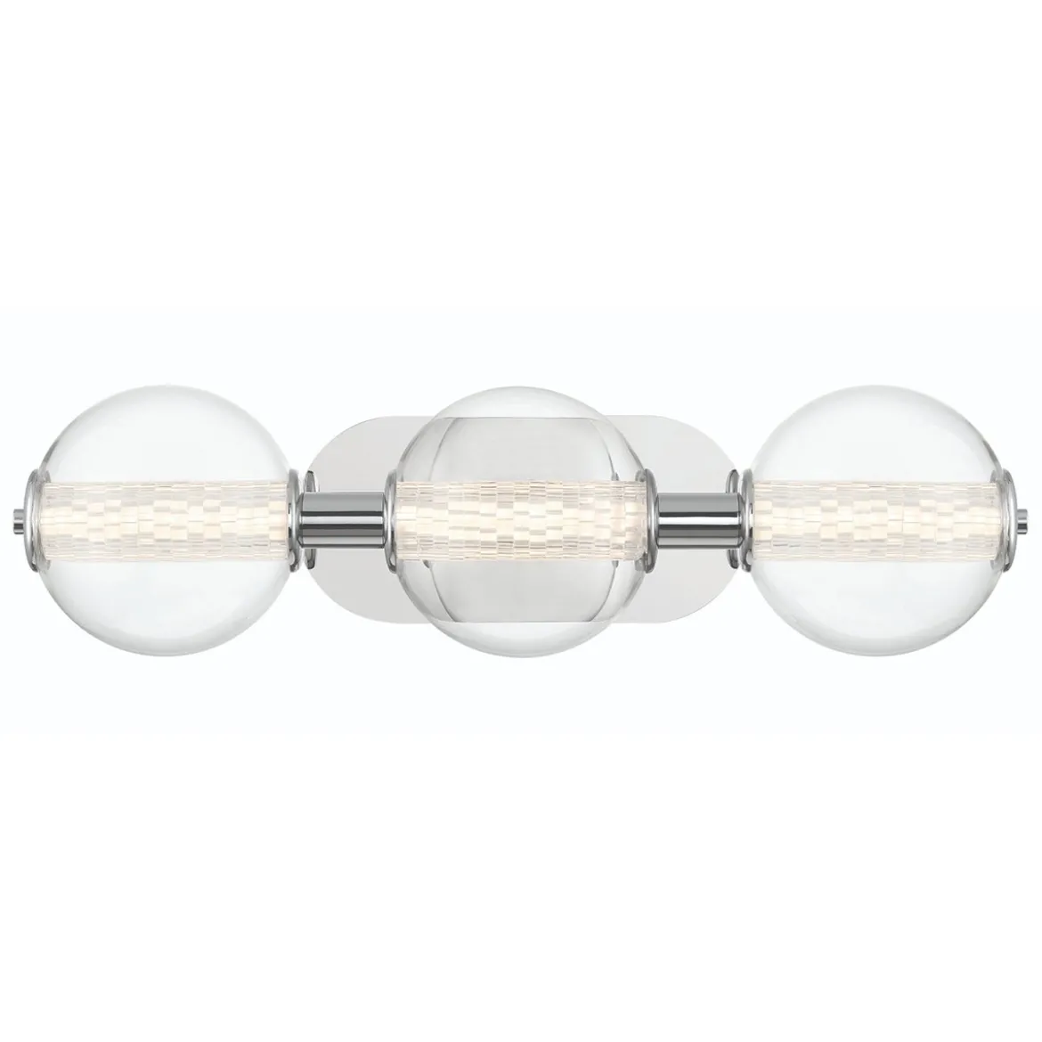 Elstead Lighting LED Wandleuchte Atomo 3-flammig Chrom poliert 3000K