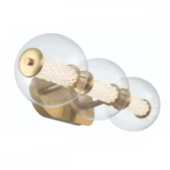 Elstead Lighting LED Wandleuchte Atomo 3-flammig Gold Gebürstet 3000K