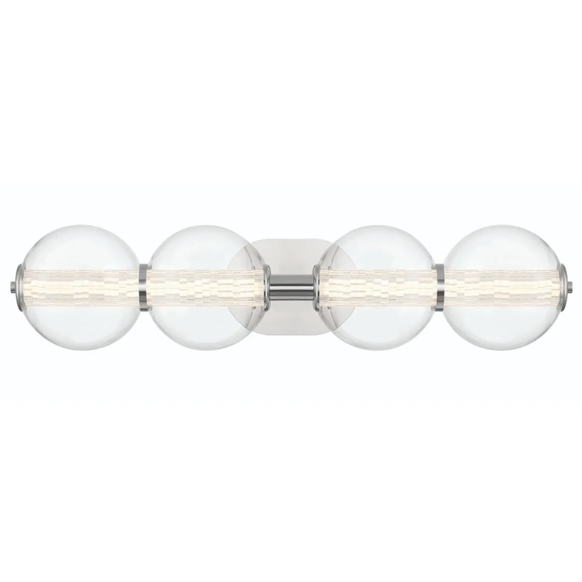 Elstead Lighting LED Wandleuchte Atomo 4-flammig Chrom poliert 3000K