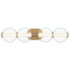 Elstead Lighting LED Wandleuchte Atomo 4-flammig Gold gebürstet 3000K
