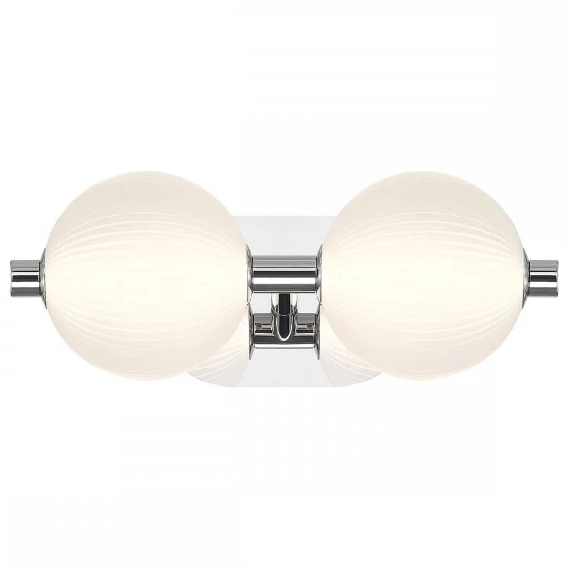 Elstead Lighting LED Wandleuchte Palmas 2-flammig 3000K Poliertes Nickel