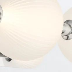 Elstead Lighting LED Wandleuchte Palmas 3-flammig 3000K Poliertes Nickel