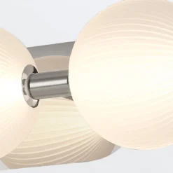 Elstead Lighting LED Wandleuchte Palmas 3-flammig 3000K Poliertes Nickel