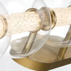 Elstead Lighting LED Wandleuchte Atomo 5-flammig Gold gebürstet 3000K