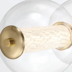 Elstead Lighting LED Wandleuchte Atomo 5-flammig Gold gebürstet 3000K