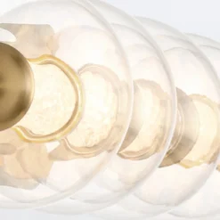 Elstead Lighting LED Wandleuchte Atomo 5-flammig Gold gebürstet 3000K