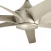 Elstead Lighting Lehr Deckenventilator Silber