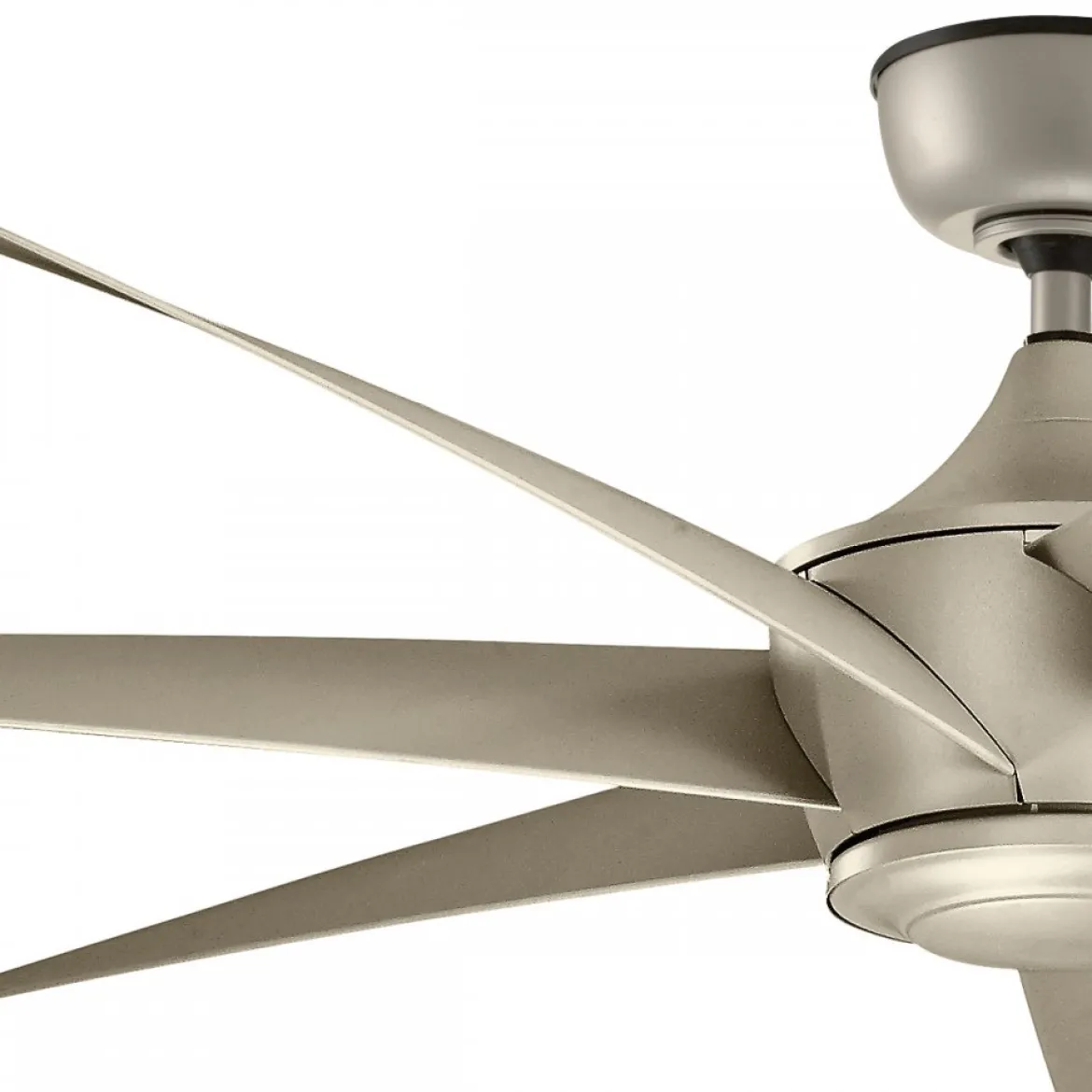 Elstead Lighting Lehr Deckenventilator Silber