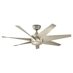Elstead Lighting Lehr ll Deckenventilator Silber