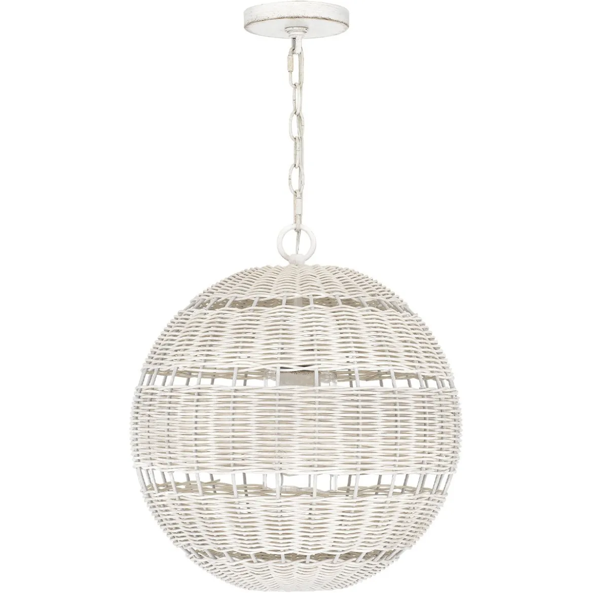 Elstead Lighting Lindendale Pendelleuchte 1-flammig Antikweiß 405mm