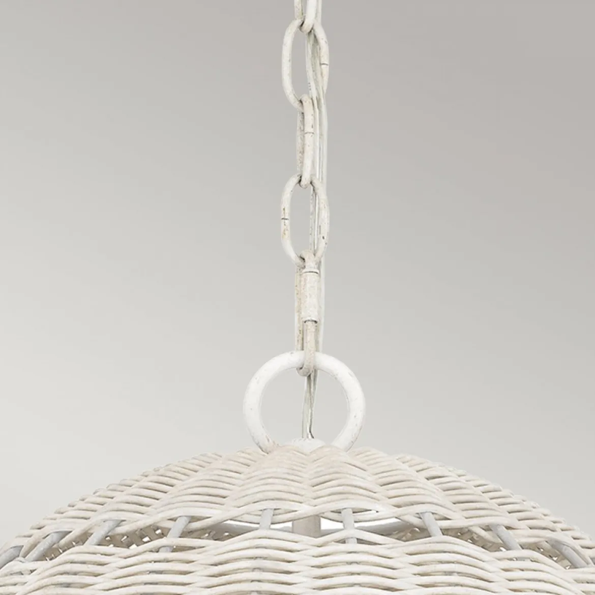 Elstead Lighting Lindendale Pendelleuchte 1-flammig Antikweiß 405mm