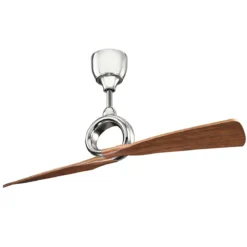 Elstead Lighting Link Deckenventilator Nickel poliert Walnuss