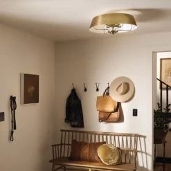 Elstead Lighting Luella Pendelleuchte Duo-Mount 4-Light Messing E14