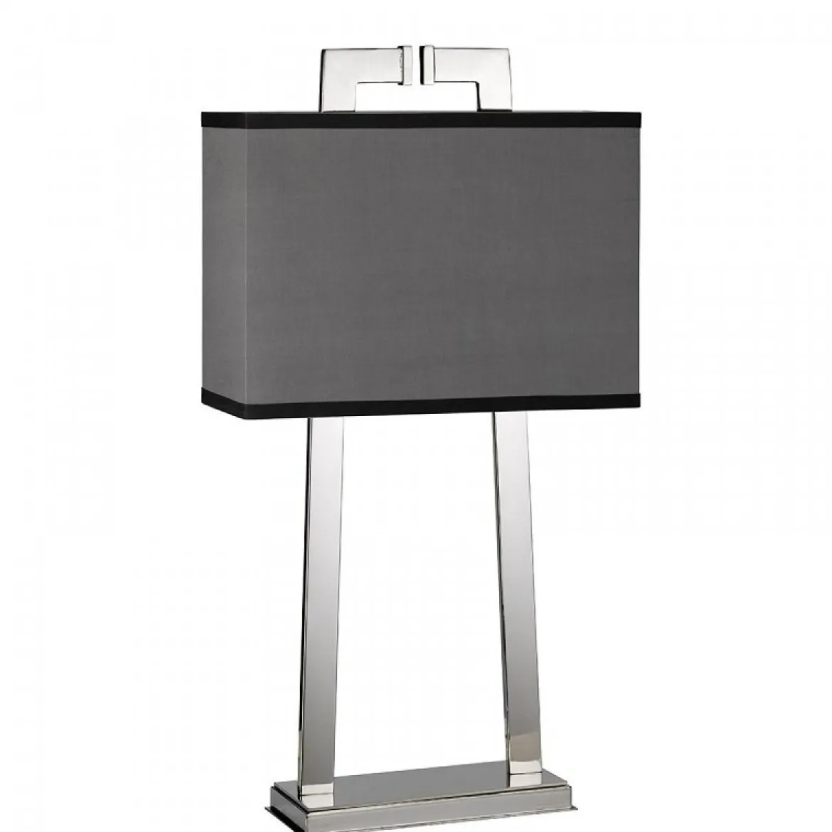 Elstead Lighting Magro 1-Light Tischleuchte Nickel poliert Grau 65cm E27