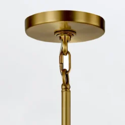 Elstead Lighting Marvele Kronleuchter 8-flammig Messing Opalglas