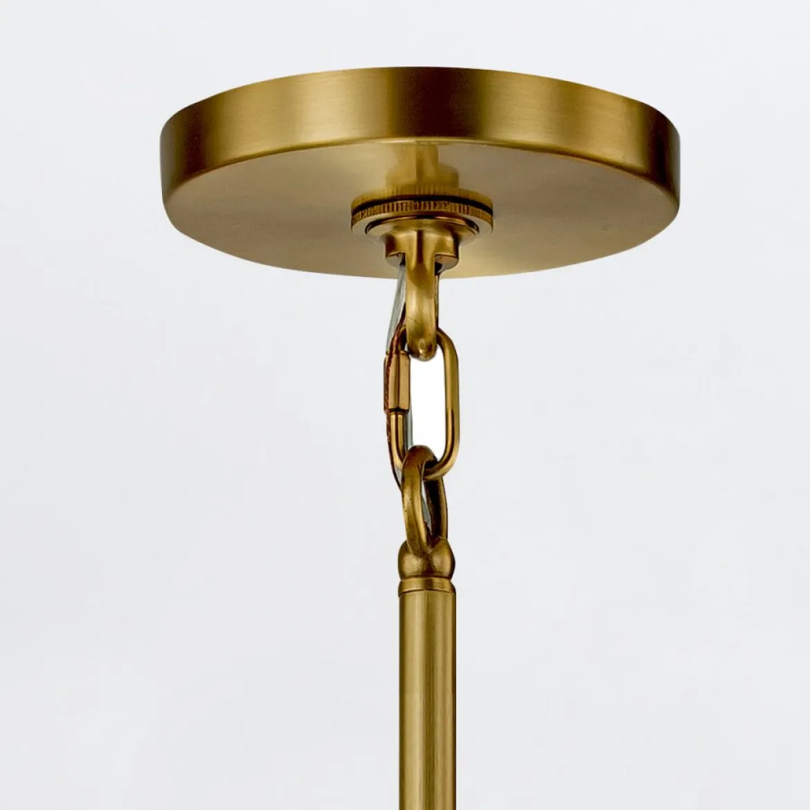 Elstead Lighting Marvele Kronleuchter 8-flammig Messing Opalglas