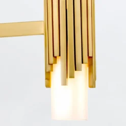 Elstead Lighting Marvele Kronleuchter 6-flammig Messing Opalglas